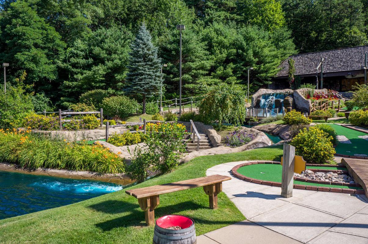 Pirate's Cove with green and water area